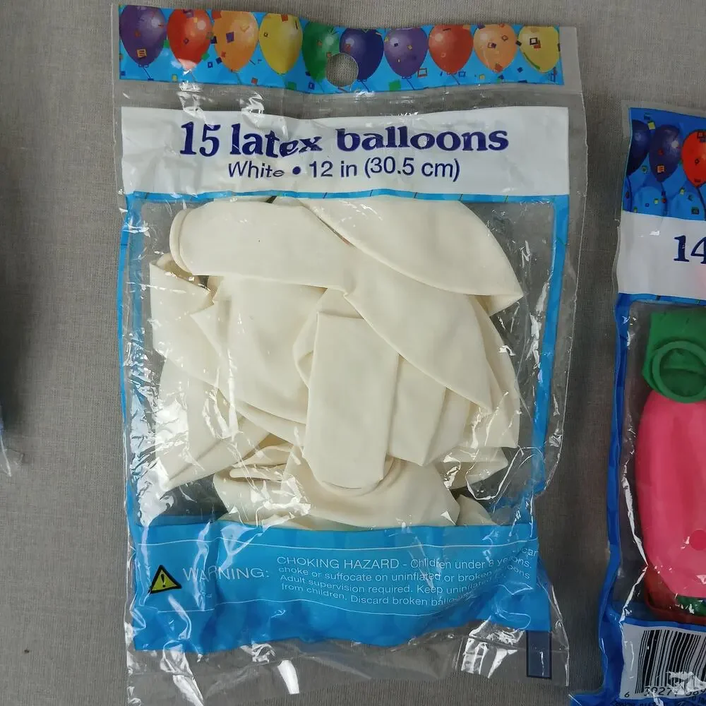 81 latex balloons multicolor new old stock 9